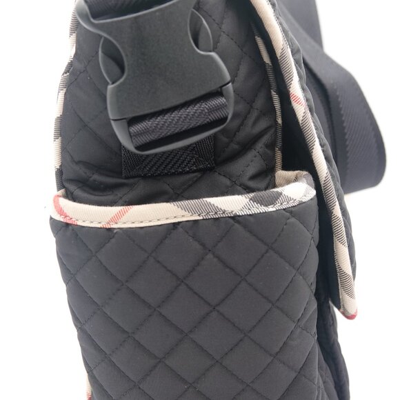 Burberry Nova Check Quilted Diaper Bag Black - Picture 4 of 13